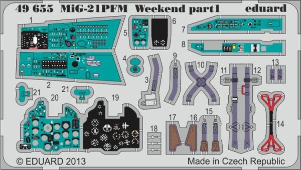 Mikoyan MiG-21PFM Weekend (Eduard)