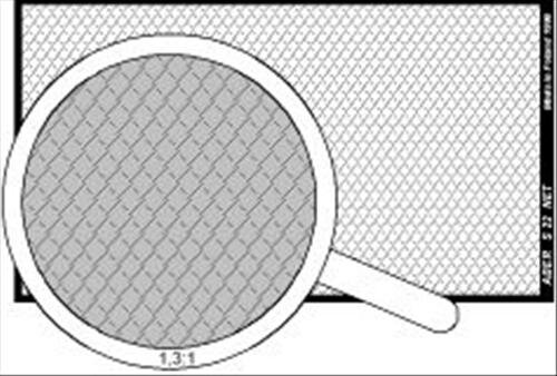 Netz mit geflochtenem Gitter 1,7 x 2,4 mm