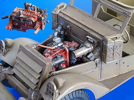 M3 Scout Car - engine set