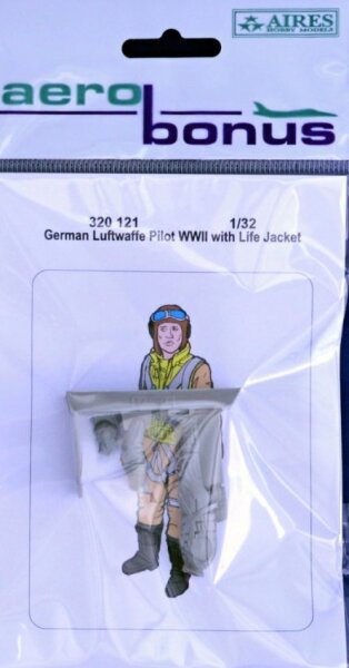 German Luftwaffe Pilot WWII with life jacket