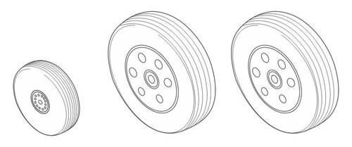 Bae Hawk 100 series - Wheels (Airfix)