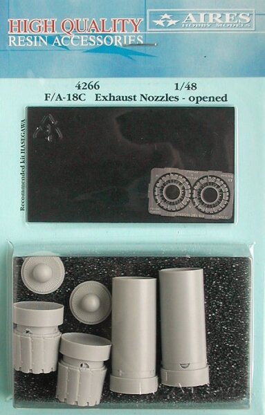 F/A-18C Hornet exhaust nozzles-opened
