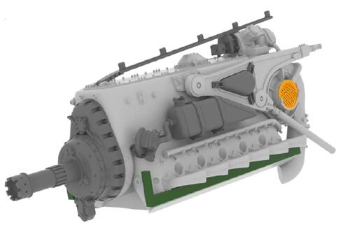 Messerschmitt Bf 109G-6 engine DB 605