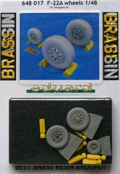 1/48 F-22A Raptor wheels for Hasegawa