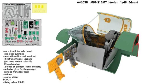 MiG-21SMT interior (Eduard)