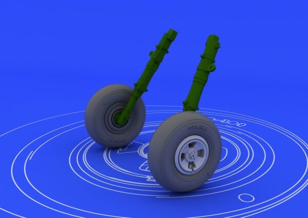 Spitfire Mk.IX wheels - 4 spoke (Eduard)