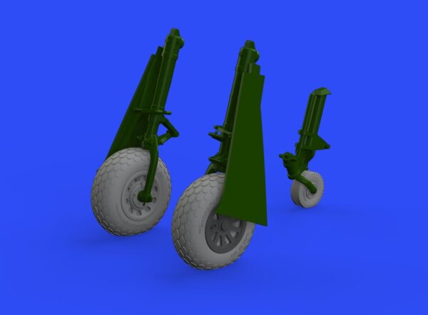 P-51D-5 Mustang wheels oval tread 1:48
