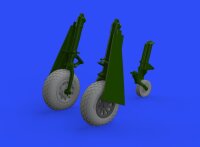 P-51D-5 Mustang wheels oval tread 1:48