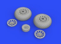 P-51D-5 Mustang wheels oval tread 1:48