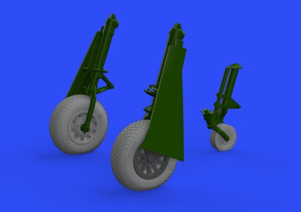 P-51D-5 Mustang wheels cross tread 1:48