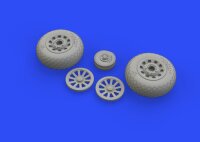 P-51D Mustang wheels diamond tread 2