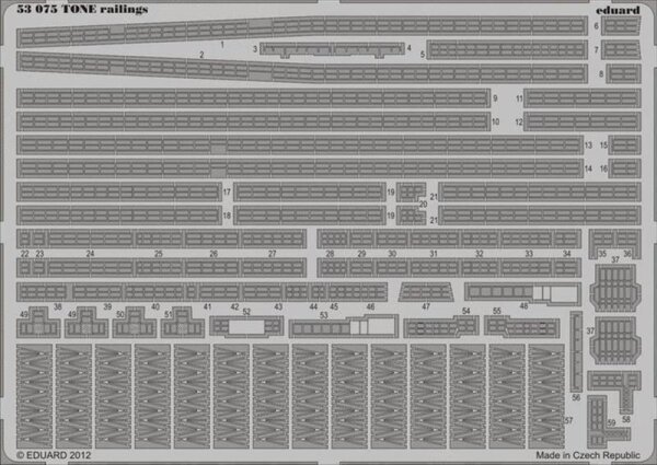 Tone Japanese Heavy Cruiser railings