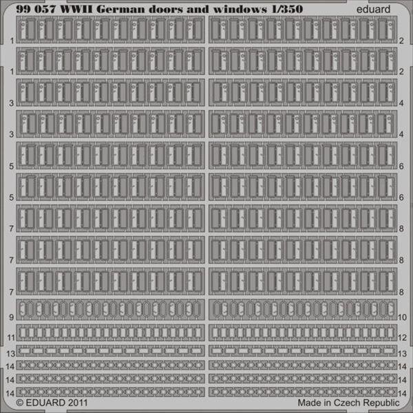 1/350 WWII German ship doors and windows