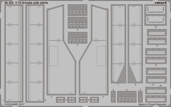 T-14 Armata Side Skirts (Zvezda)