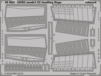 A6M3 model 32 landing flaps (TAM)