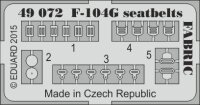 F-104G seatbelts FABRIC