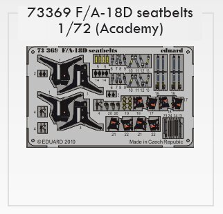 F/A-18D Seatbelts (Academy)