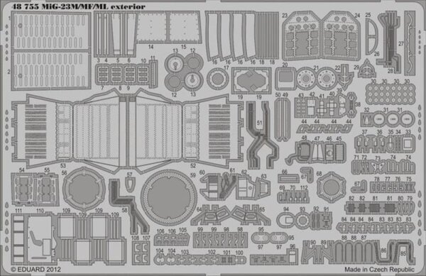 MiG-23M/23ML/23MF exterior (Trumpeter)