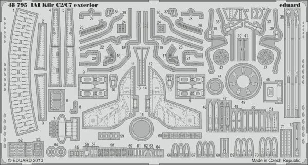 1/48 IAI Kfir C2/C7 exterior for AMK