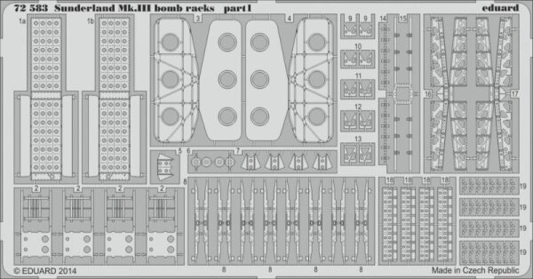 Short Sunderland Mk.III bomb racks