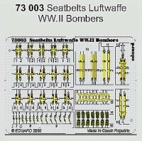 COLOR Seatbelts Luftwaffe WW II - Bomber