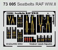 COLOR Sitzgurte / Seatbelts RAF WWII