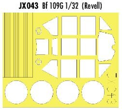 1/32 Messerschmitt Bf-109G Mask for Revell