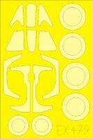 1/48 Sukhoi Su-22M4 Mask for Smer