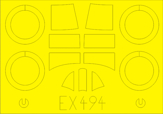 1/48 Gloster Gladiator Mk.I Mask for Merit/ILK