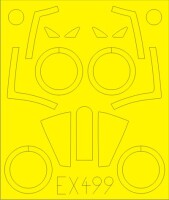 1/48 SAAB J-29F Tunnan Mask for HobbyBoss