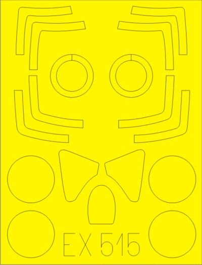 1/48 Sukhoi Su-11 Fishpot Mask for Trumpeter