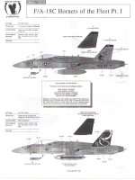 F/A-18C Hornets of the Fleet Pt. 1, 3 sheets, Incl