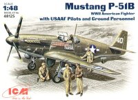 P-51B Mustang USSAF with US Pilots and Ground Crew
