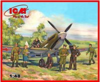 Spitfire LF.IXe + Soviet Pilots & Ground Personal
