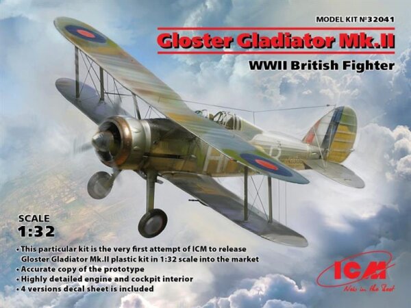 Gloster Gladiator Mk.II WWII British Fighter