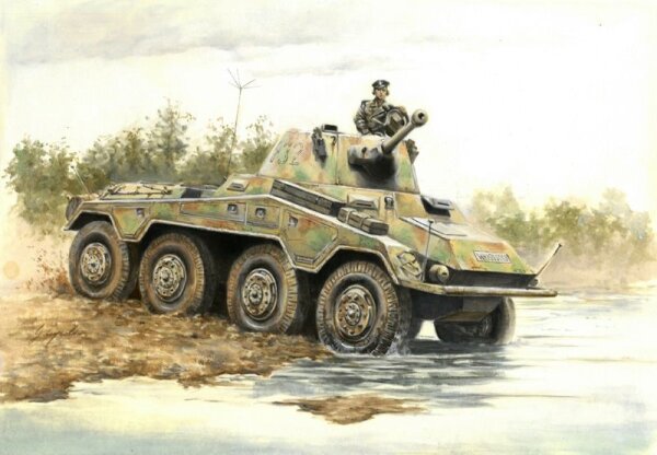 Sd.Kfz. 234/2 Puma + Figur (1:56)