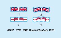 1/700 HMS Queen Elizabeth 1918