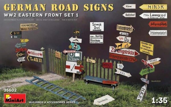 German Road Signs WWII. Eastern Front Set 1