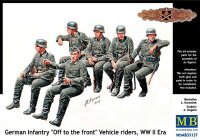 German Infantry "Off to the Front" Vehicle Riders WWII Era