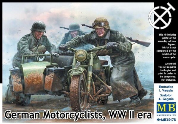 German Motorcyclists, WWII era