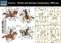 British and German cavalrymen, WWI Era