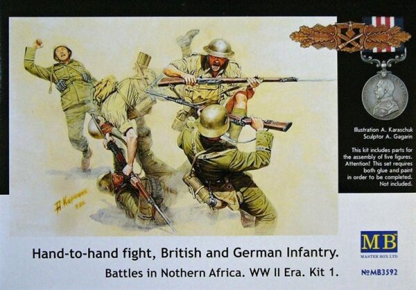 Hand-to-hand fight - British and German Infantry