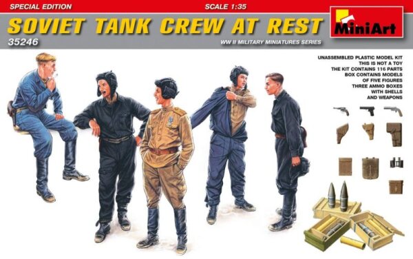 1/35 Soviet Tank Crew at Rest - Special Edition