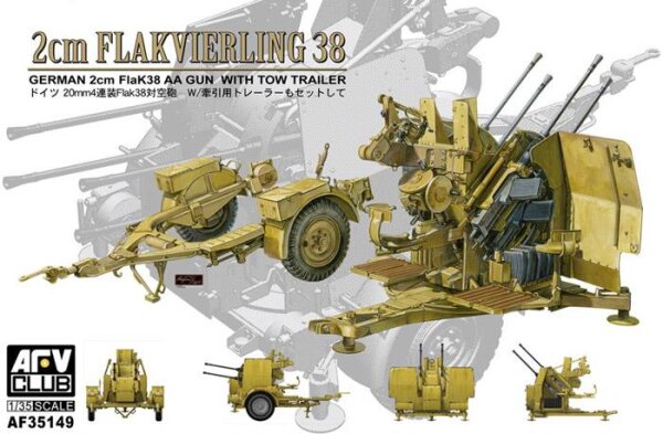 2cm Flakvierling 38 with tow trailer