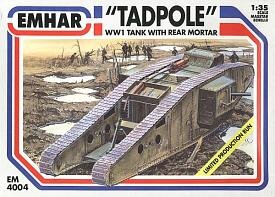 Emhar EM4004 Tadpole WWI Tank with rear Mortar 1:35
