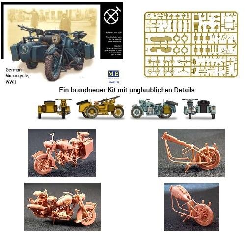 BMW R75 Deutsches Motorrad mit Beiwagen WWII