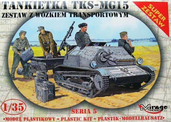 Tankette TKS-MG15 + Universalanhänger