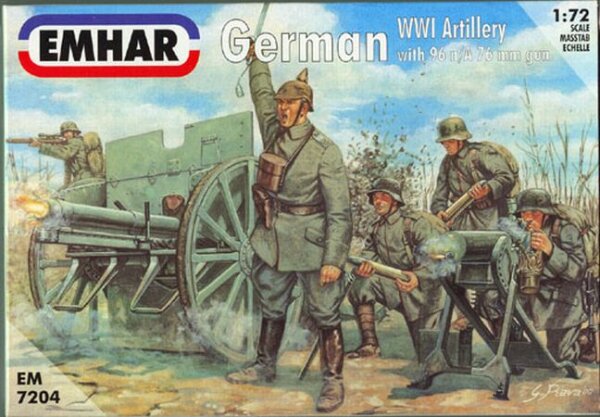 German Artillery + 76 mm Canon WW I