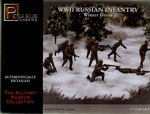 Pegasus WWII Russische Infanterie – Sommeruniform | 1:72 Plastikmodellbausatz | Detailreich & Einfach Zu Bauen