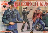 American Policemen and civilians